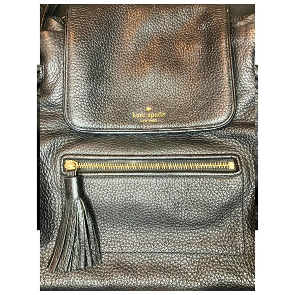 Kate Spade Black Leather Backpack with adjustable straps - Chester Street - Picture 7 of 9